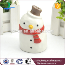 Presentes de Natal Holiday Snowman Ceramic Pepper Shaker Atacado